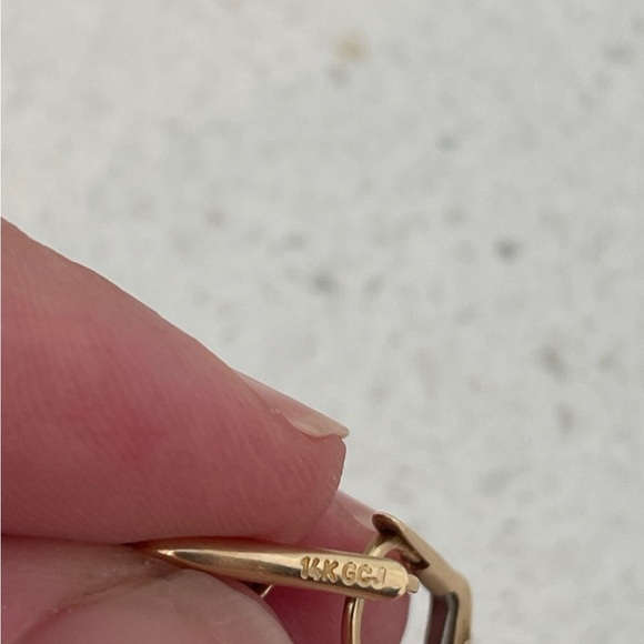 14k Yellow Gold Tear Drop Filagree Drop Earrings - Picture 9 of 9